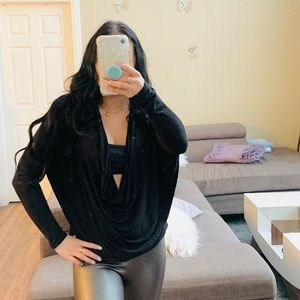 Wilfred Black Drape Top